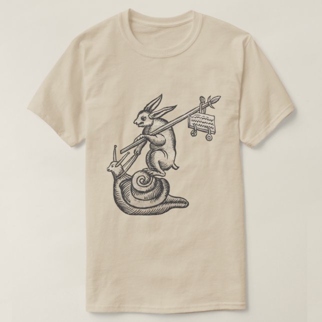 T-shirt Rabbit Renaissance sur escargot (Design devant)
