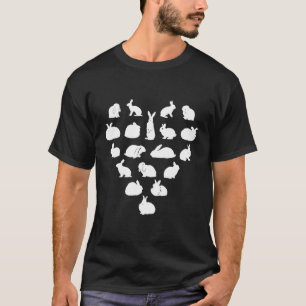 T-shirt Rabbit reproduit coeur Rabbit Lover cadeau