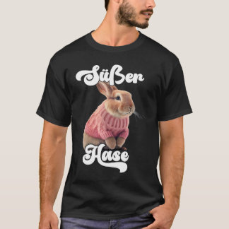 T-shirt Rabbit Rétro Rabbit Ski d'hiver Rabbit