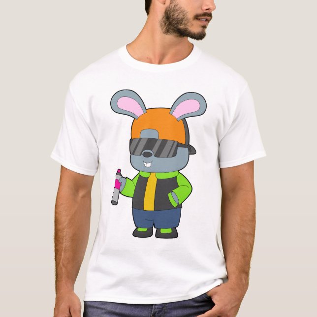 T-shirt Rabbit Sprayer Spray can (Devant)