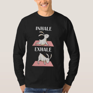 T-shirt Rabbit Yoga Funny Bunnie Dans Les Postes De Yoga S
