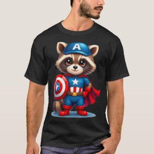 T-shirt Raccon Amérique