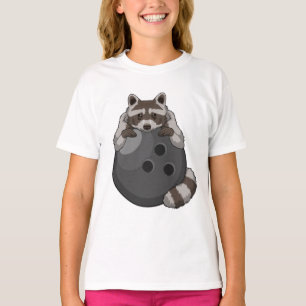 T-shirt Raccoon à Bowling avec Bowling
