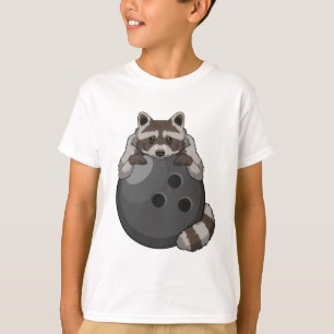 T-shirt Raccoon à Bowling avec Bowling