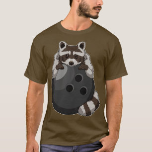 T-shirt Raccoon à Bowling avec Bowling