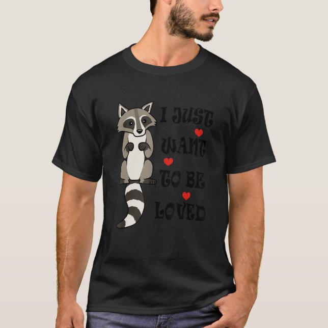 T-shirt Raccoon Besoin De Hugues Ironique Dire Mignonne An (Devant)