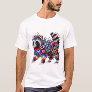 T-shirt Raccoon brillant enchanté