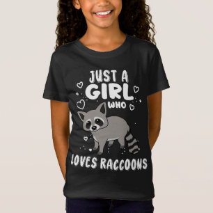 T-Shirt Raccoon Cadeau Femmes Raccoon Cadeau Filles Raccoo