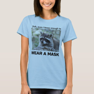 T-shirt Raccoon Covid demande le Masque par Funnycomb T-Sh