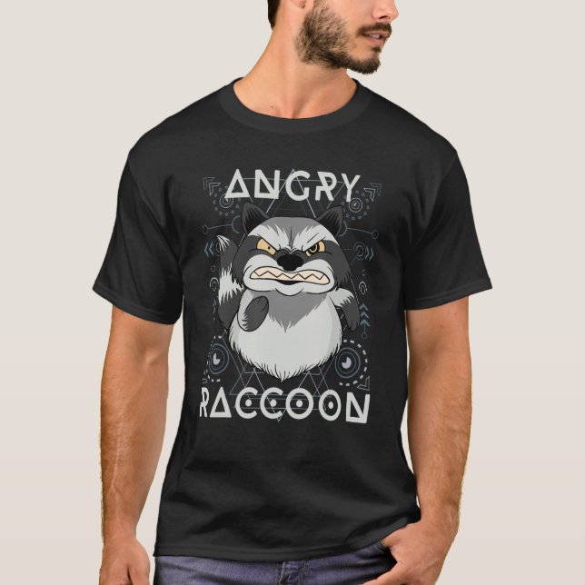 T-shirt Raccoon d'Angry (Devant)