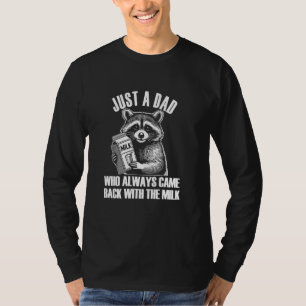 T-shirt Raccoon De Fête des pères Drôle, Lait Drôle, Décha