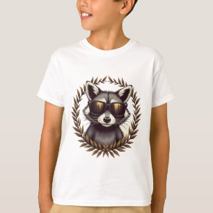 T-shirt Raccoon de forêt cool en lunettes de soleil