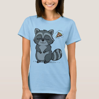 T-shirt Raccoon Dream - Pizza !