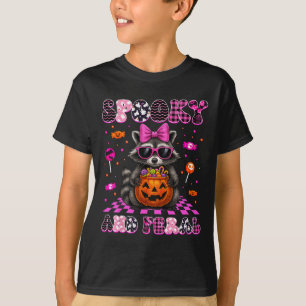 T-shirt Raccoon éffrayant Et Feral Cut Costumes Halloween