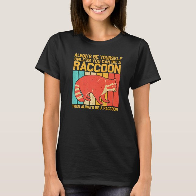 T-shirt Raccoon For Men Women Kids Raccoon (Devant)