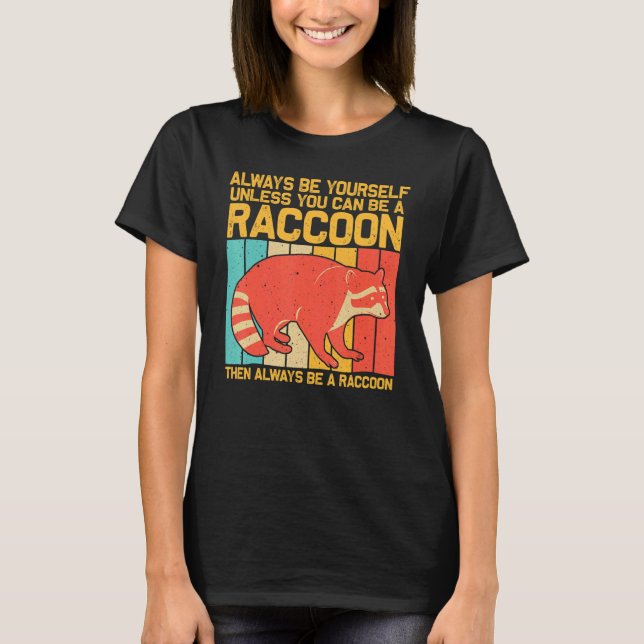 T-shirt Raccoon For Men Women Kids Raccoon   (Devant)