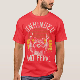 T-shirt Raccoon funny sans charnière et férale