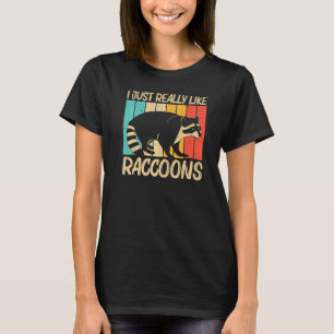 T-shirt Raccoon Homme Femme Common Raccoon