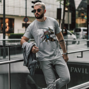 T-shirt Raccoon moderne Samurai