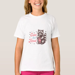 T-shirt Raccoon moelleux mais ferreux rétro Funny