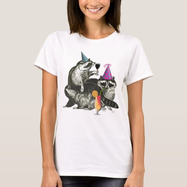 T-shirt Raccoon Party (Devant)