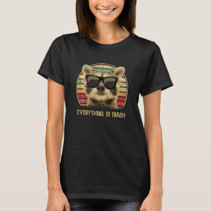 T-shirt Raccoon Retro Raccoon Tout est sale