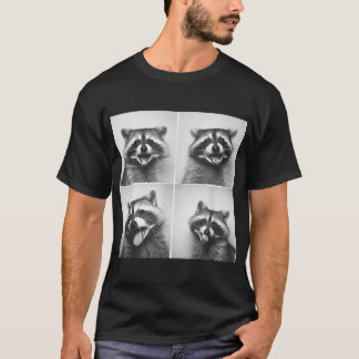 T-shirt Raccoon riant Face Trash Raccoons unique
