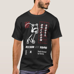 T-shirt Raccoon Squad Forêt animale sauvage Nature