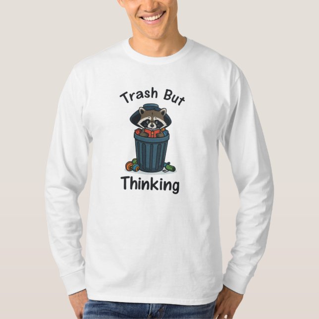 T-shirt Raccoon Trash Philosopher (Devant)