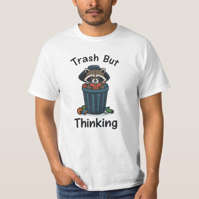 T-shirt Raccoon Trash Philosopher (Devant)