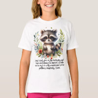 Raccoon Woodland Enfants Prière chrétienne |