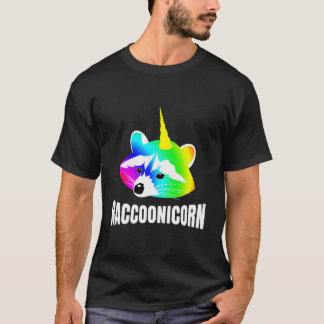 T-shirt Raccoonicorn Trash Panda Raccoon Licorne