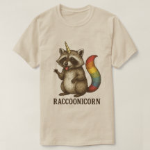 Raccoonicorn Vintage | Raccoon Licorne Queue Arc-e