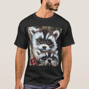 t-shirt raccoons Peeking