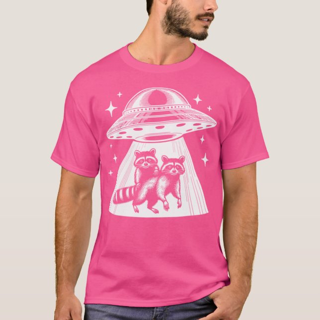 T-shirt Raccoons Ufo (Devant)
