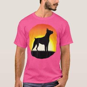T-shirt race allemande de chien de boxe