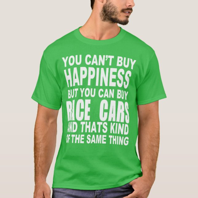 T-shirt Race car happiness gift friends (Devant)