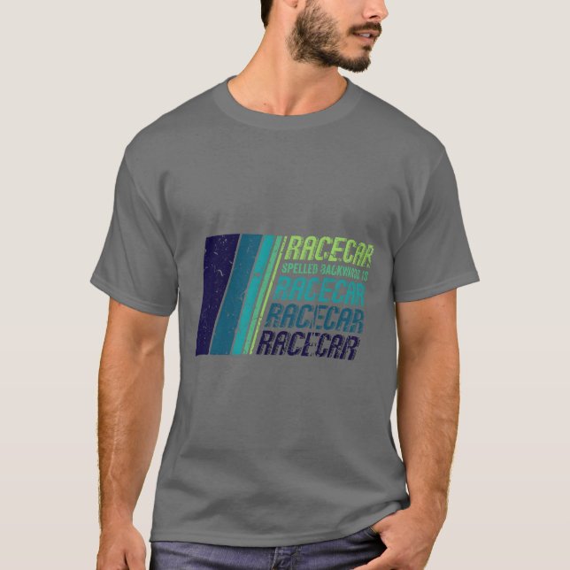 T-shirt Race Car Lovers Car Racing Classic Racecar Spelled (Devant)