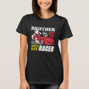 T-shirt Race Car Party Frère De L'Anniversaire Racer Racin