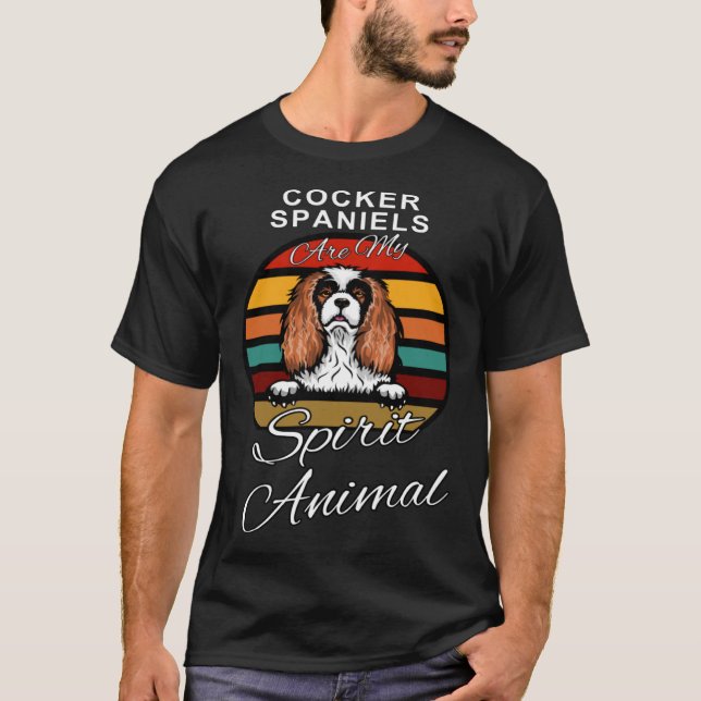 T-shirt Race Cocker Spaniel Les Cocker Spaniels Sont Mon E (Devant)