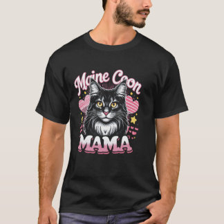 T-shirt Race de chat Maine Coon - Maman Maine Coon