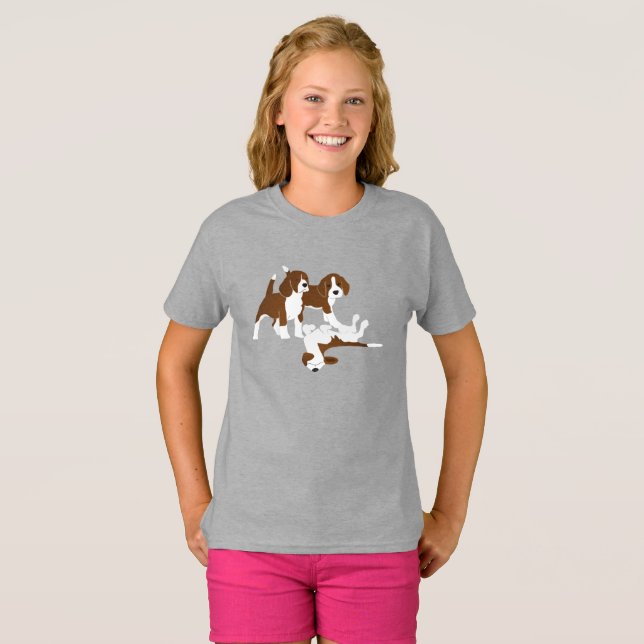 T-shirt race de chien beagle (Devant entier)