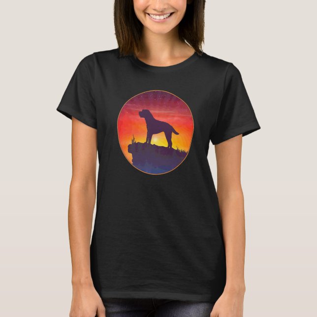 T-shirt Race de chien Border Terrier (Devant)