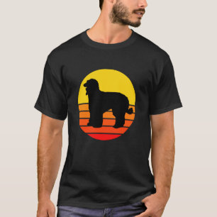 T-shirt Race de chien Chiens-Afghan-Hound-Coucher de solei