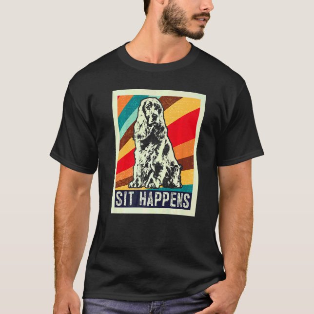 T-shirt Race de chien Cocker Spaniel Anglais (Devant)