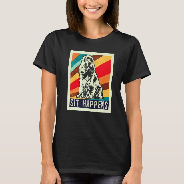 T-shirt Race de chien Cocker Spaniel Anglais (Devant)