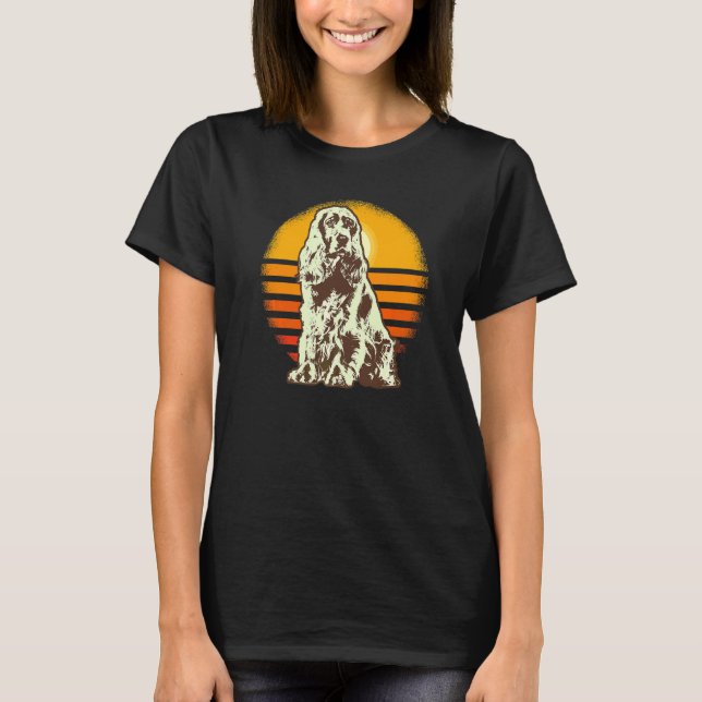 T-shirt Race de chien Cocker Spaniel Anglais (Devant)