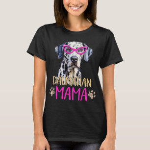 T-shirt Race de chien dalmatien maman chiot mignon mère
