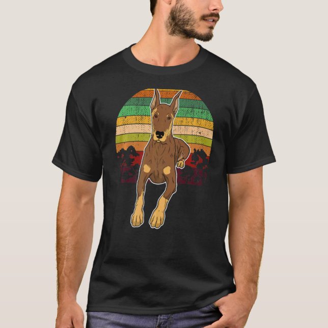 T-shirt Race de chien Dobermann  126 (Devant)