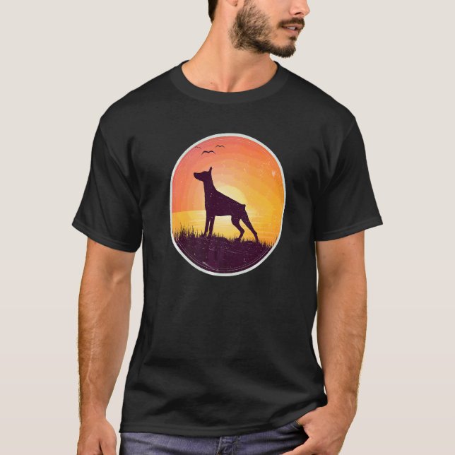 T-shirt Race de chien Dobermann 13 (Devant)
